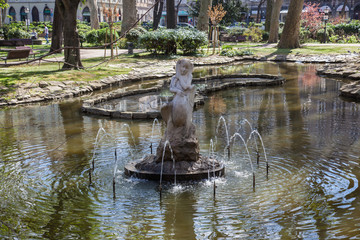 Naklejka premium Public garden in Trieste