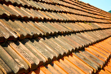 old roof in italy the line  architecture