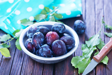 fresh plums