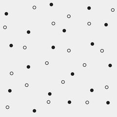 Pattern geometric seamless monochrome minimalistic dots