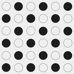 Pattern geometric seamless monochrome minimalistic dots