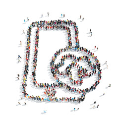 group  people  shape  smartphone