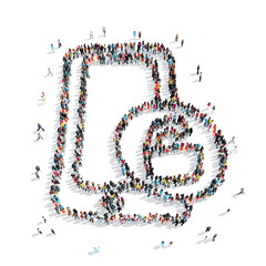 group  people  shape  smartphone