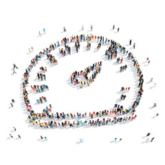 group  people  shape speedometer