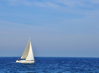 Sail in the sea