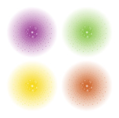 Paint spray beam effect. Purple, green, yellow, orange