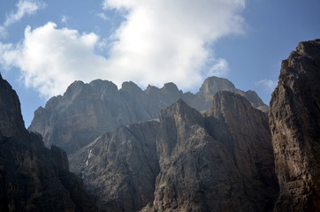 Fototapeta premium Gardena Pass dolomiti unesco