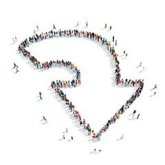 people  shape  arrow  cartoon