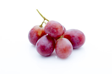 Grape on the white background. Fresh  berry.