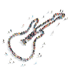 people  shape  guitar cartoon