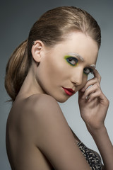 woman with artistic make-up