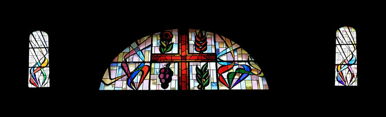 vitraux de l'église santa maria de cappelades