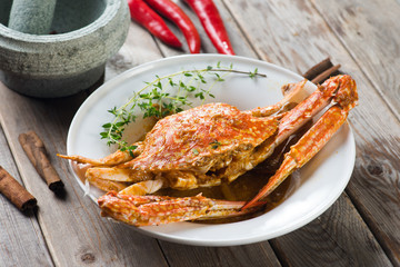 malaysian style spicy crab
