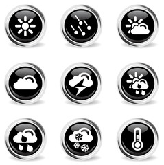 Weather simple vector icons