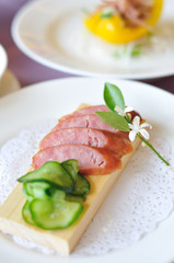 Chinese cuisine--Fried Taiwan sausage
