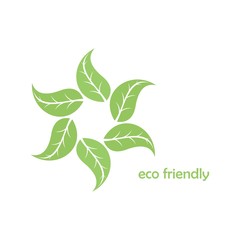 Green, leaf, eco friendly business logo