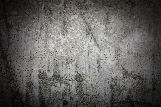 Rusty old gray concrete wall texture