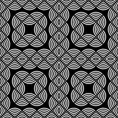 Design seamless monochrome waving geometric pattern