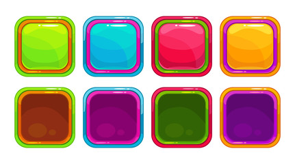 Fancy vector colorful bright buttons