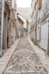 The old street in Montenegro 