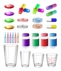 Medical container and medicine