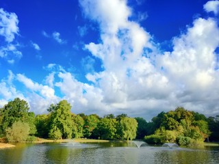 Fototapeta premium sunny day on the lakes
