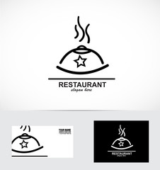 Restaurant dish logo