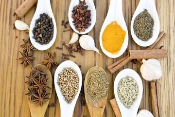 spices on the table