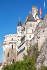 Fototapeta na wymiar Le château renaissance d'Amboise, Indre et Loire, Pays de Loire, france 