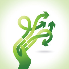 many business ideas arrows