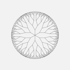 Circle ornament, un-expanded strokes