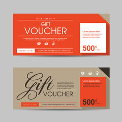 Fototapeta na wymiar Gift voucher template with colorful pattern,Vector illustration