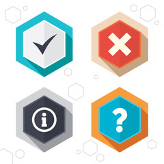 Information icons. Question FAQ symbol.