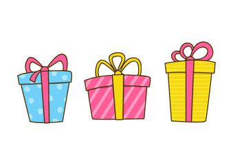 Doodle gift boxes for Your design 