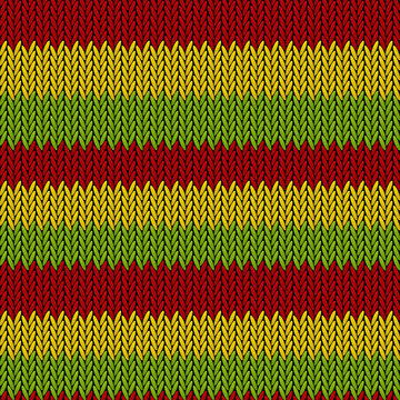 Seamless knitted reggae pattern for Your design 