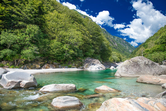 Verzasca Tal in Tessin, Schweiz