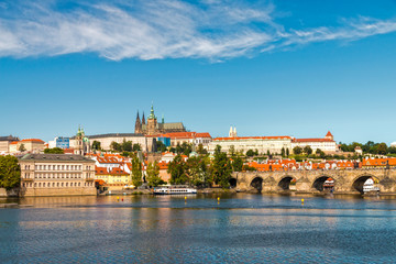 Prague castle and Charles Bridge