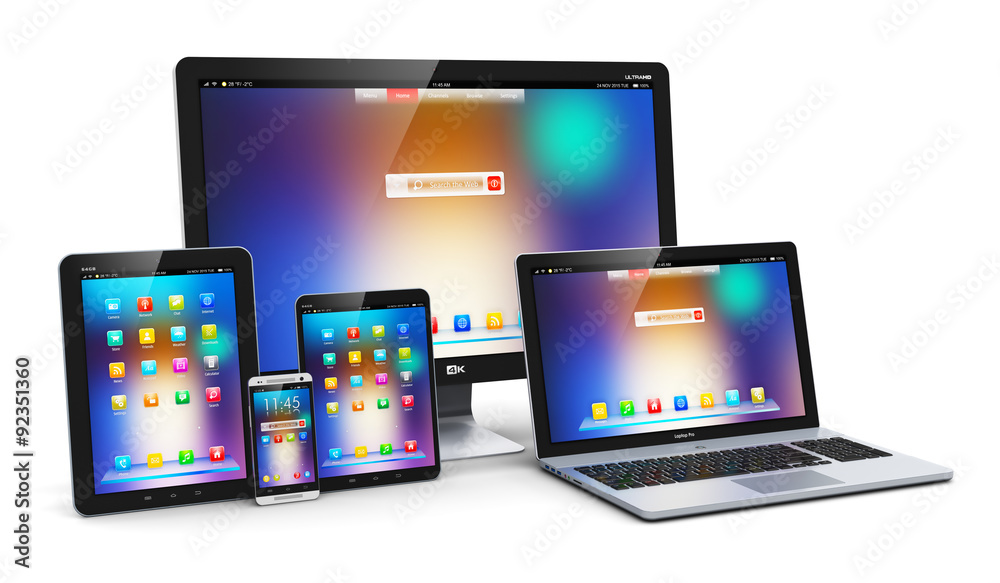 Poster modern computer devices
