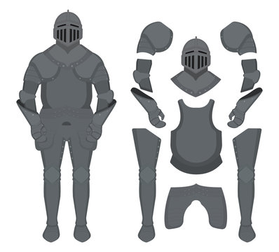 Medieval knight armor set