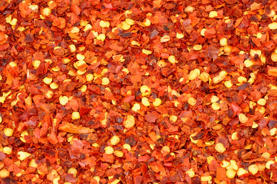 Dried Chilli Flake Background