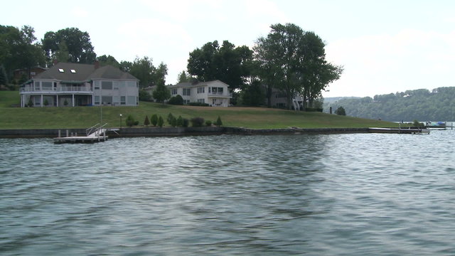Passing a large coastal home