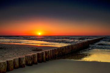 Sunset at Baltic Sea