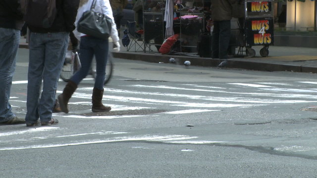 Pedestrians and traffic