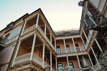 Fototapeta na wymiar old Tbilis houses