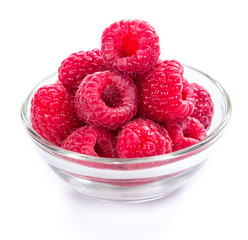 Raspberries (isolated on white)