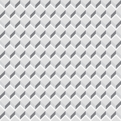 Grayscale, monochrome seamless pattern, background cubes
