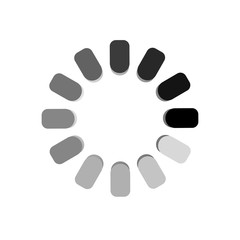 Segmented preloader, buffer shape or progress indicator