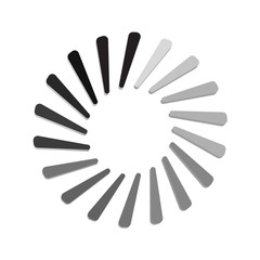 Segmented preloader, buffer shape or progress indicator