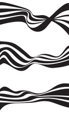 Fototapeta premium wave design element set vector banner