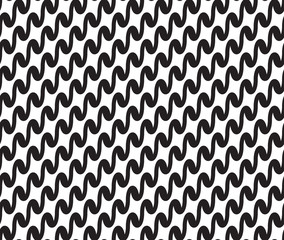 Wavy, waveform lines seamless pattern.